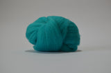 Light turquoise Merino wool tops